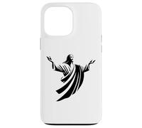 Illustration of Jesus Christ Shadow with Open Arms Case for iPhone 13 Pro Max