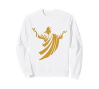 Illustration of Jesus Christ Shadow with Open Arms Sweatshirt