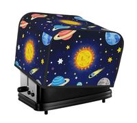 Illustration Of The Solar Universe Toaster Cover 4 Slice, Two Slice Bread Machine Covers Quilted Toaster Dust Cover Universal Size Kitchen Small Appliance Cover With Top Handle