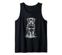 Illustration Rottweiler Dog Owner Lover Tank Top