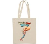 Illustration Showing Stress and Nervous Breakdown Natural Cotton Tote Bag White