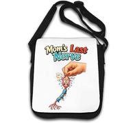 Illustration Showing Stress and Nervous Breakdown Shoulder Bag White