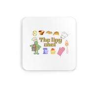 Illustration, The Tiny Chef, Cook Cooking Meme Novelty Cute coaster drinks mat drinks coaster tea coffee cute fun funny pretty aesthetic