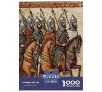 Illustrations of Arab Armies in Medieval Manuscripts Jigsaw Puzzles Challenge Toy Educational Games Home Decoration for Adults& Teenager Age 14 Years Up 38x26cm/1000pcs