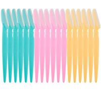 ILLUVA 18 Pcs Eyebrow Razors Shaper, Safety Facial Hair Remover Face Shaver Trimmer, Exfoliating Dermaplaning Tool for Women and Men