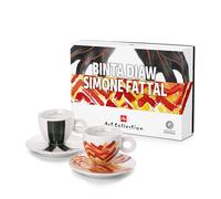 Illy Art Collection 2024 GENESI (Binta Diaw, Simone Fattal) espresso cups with saucers 2 x 60 ml