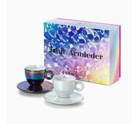 Illy Art Collection 2025 by John Armleder porcelain espresso cups with saucers 2 x 60 ml