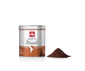 illy Brazil Cerrado Mineiro Ground Coffee, Medium Roast, Single Origin, 100% Arabica, Suitable for Moka Pot & Filter Coffee, 125g Tin