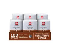 illy Capsules Coffee Iperespresso Arabica Selection Brazil, 6 Packs of 18 Capsul