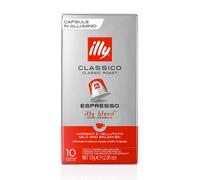 ILLY CLASSIC Roasted Coffee in Nespresso Compatible Capsules - 10 Packs of 10 Ca