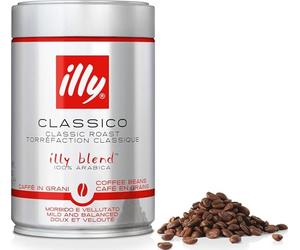 illy Classico Coffee Beans, 100% Arabica Blend, Medium Roast, Intensity 5/9, Smooth & Balanced with Caramel & Floral Notes, Suitable for Bean to Cup & Fresh Grinding, 250g