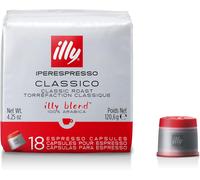 illy Coffee, Classico Espresso Coffee Capsules, Medium Roast, 100 Percent Arabica Coffee, Pack of 6 x 18 Capsules