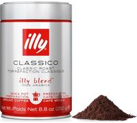 illy Classico Ground Coffee for Espresso, Moka Pot, Cafetiere 250g