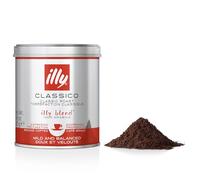 illy Classico Ground Coffee, Medium Roast, 100% Arabica, Finely Ground for Espresso Machines, Suitable for Moka Pot & Stovetop Coffee Makers, 125g Tin