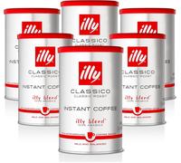 Illy Classico Instant Coffee Medium Roast 6x95g Premium Tins