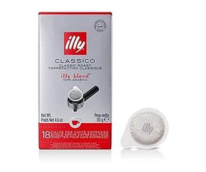 illy Classico Medium Roast ESE Espresso Coffee Paper Pods, (Total 12 x 18 Servings)