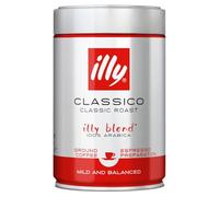 illy Coffee, Classico Ground Coffee, Medium Roast, 100% Arabica Coffee Beans, 250g