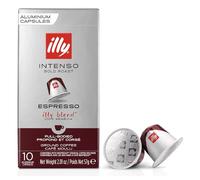 illy Nespresso Compatible Capsules Intenso – Aluminium Dark Roast 100% Arabica – Pack of 10