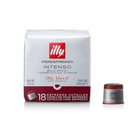 Illy Coffee - iperEspresso Capsules - Coffee Pods - Intenso Dark Roast - 100% Arabica Coffee Beans - for Espresso and Cappuccino - Compatible - 6 x 18 Pods
