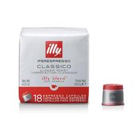 illy Coffee, Classico Espresso Coffee Capsules, Medium Roast, 100 Percent Arabica Coffee, Pack of 6 x 18 Capsules