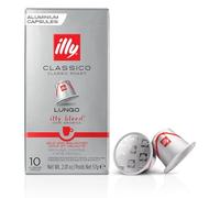illy Coffee Nespresso Compatible Capsules, Lungo, Aluminium Coffee Capsules, Pack of 10