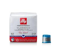 illy Coffee, Lungo Coffee Capsules, Medium Roast, 100 Percent Arabica Coffee Beans, Pack of 6 x 18 Capsules