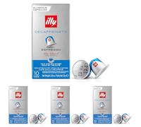 illy Coffee Nespresso Compatible Capsules, Decaf, Aluminium Coffee Capsules, Pack of 40