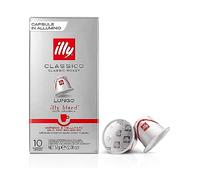 illy Coffee Nespresso Compatible Capsules, Lungo, Aluminium Coffee Capsules, Bulk Pack of 100
