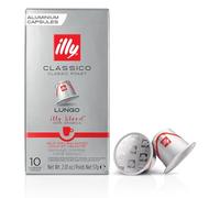 illy Coffee Nespresso Compatible Capsules, Lungo, Aluminium Coffee Capsules, Pack of 10