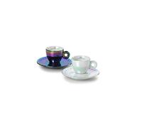 illy Collection 25568 Set of 2 John Armlender Art Collection Espresso Cups, Numb