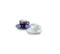 illy Collection 25568 Set of 2 John Armlender Art Collection Espresso Cups + Saucers Numbered and Signed