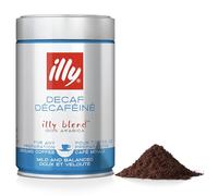 illy Decaffeinated Ground Coffee, Medium Roast, 100% Arabica, Suitable for Espresso, Moka Pot, Filter & Cafetiere, Low Caffeine, 250g Tin