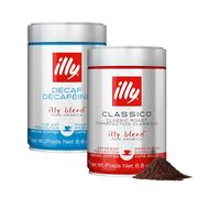Illy Decaffeinated + Illy Espresso ground coffee mix 500g