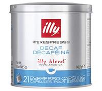 illy Decaffeinated Iperespresso Capsules, 141g (Pack of 2, Total 42 Capsules)