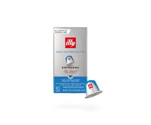 Illy Decaffeinato Decaf Coffee Capsules for Nespresso® Machines, 10 pcs.