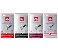 illy E.S.E. Espresso Pads Mix - Classico, Intenso, Forte & Lungo - 4 x 18 Pads (72) | 44 mm | 100% Arabica | Original Italian Coffee | Compatible with E.S.E. machines (not Senseo)