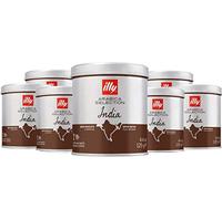 illy Ground Coffee, Luxury Arabica Coffee Selection, India, Pack of 12 x 125 g