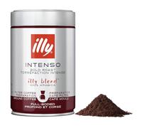 illy Intenso Ground Coffee, Dark Roast, 100% Arabica, Ideal for Filter/Cafetiere Preparation, 250g Tin