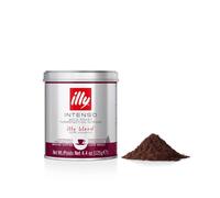illy Intenso Ground Coffee, Dark Roast, 100% Arabica, Ideal for Espresso Preparation, 125g Tin