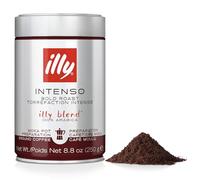 illy Intenso Ground Coffee, Dark Roast, 100% Arabica, Ideal for Moka Pots, 250g Tin