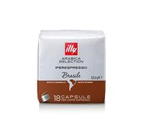 Illy Iperespresso Arabica Brazil Selection with Caramel Notes | Illy 18 Capsules for Espresso Coffee (120.6 Grams)