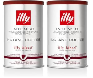 illy Kaffee Löslicher Kaffee mit intensivem Geschmack, 2 Packung mit 95 g