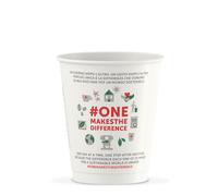 Illy paper cup with lid for coffee white 236 ml