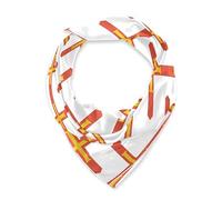 ILmira Guernsey Flag Women's Kerchief Square Scarves Girls Head Hair Bandanas 35x35inch/90x 90cm