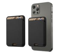 iLodn Magnetic Wallet Compatible with MagSafe for iPhone 17 16 15 14 13 12 Pro Max Air Plus Model, Mag 3 Safe Card Holder Stick on Accessories for Apple Cell Phone & Case, 2Midnight