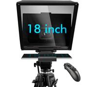 ILOKNZI 18 inch Autocue Teleprompter with Remote &APP Control, Compatible with iPad Android Tablet, With Adjustable Platform, Support Wide-Angle Lens, Prompt Text