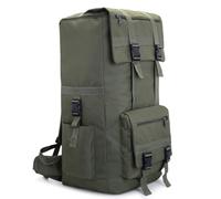 ILOOXI 120L Waterproof Hiking Daypack, Nylon Lightweight Hiking Backpack for Men Women, Rainproof Travel Backpack, Can Accommodate Two Or More Quilts (Color : Green, Size : 120L)