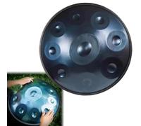 ILOOXI 22-Inch Handpan Drum, D Minor 9-Note Hand Pan 432Hz 440Hz Adult Steel Hand Drums With Handpan Drum Bag, 2 Test Mallets (Color : Blue-9 Notes, Size : 440hz)