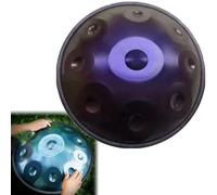 ILOOXI 22-Inch Handpan Drum, D Minor 9-Note Hand Pan 432Hz 440Hz Adult Steel Hand Drums With Handpan Drum Bag, 2 Test Mallets (Color : Purple-9 Notes, Size : 432hz)