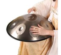 ILOOXI 432Hz 440Hz Handpan Drum 9/10/12 Notes 22inch Hand Pan Drums In D Minor With Handpan Stand, Case, Dallets, Dust-free Cloth (Color : Gold-440hz, Size : 10 Notes)